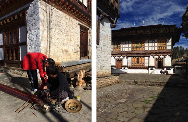 Bhutan weaving-house